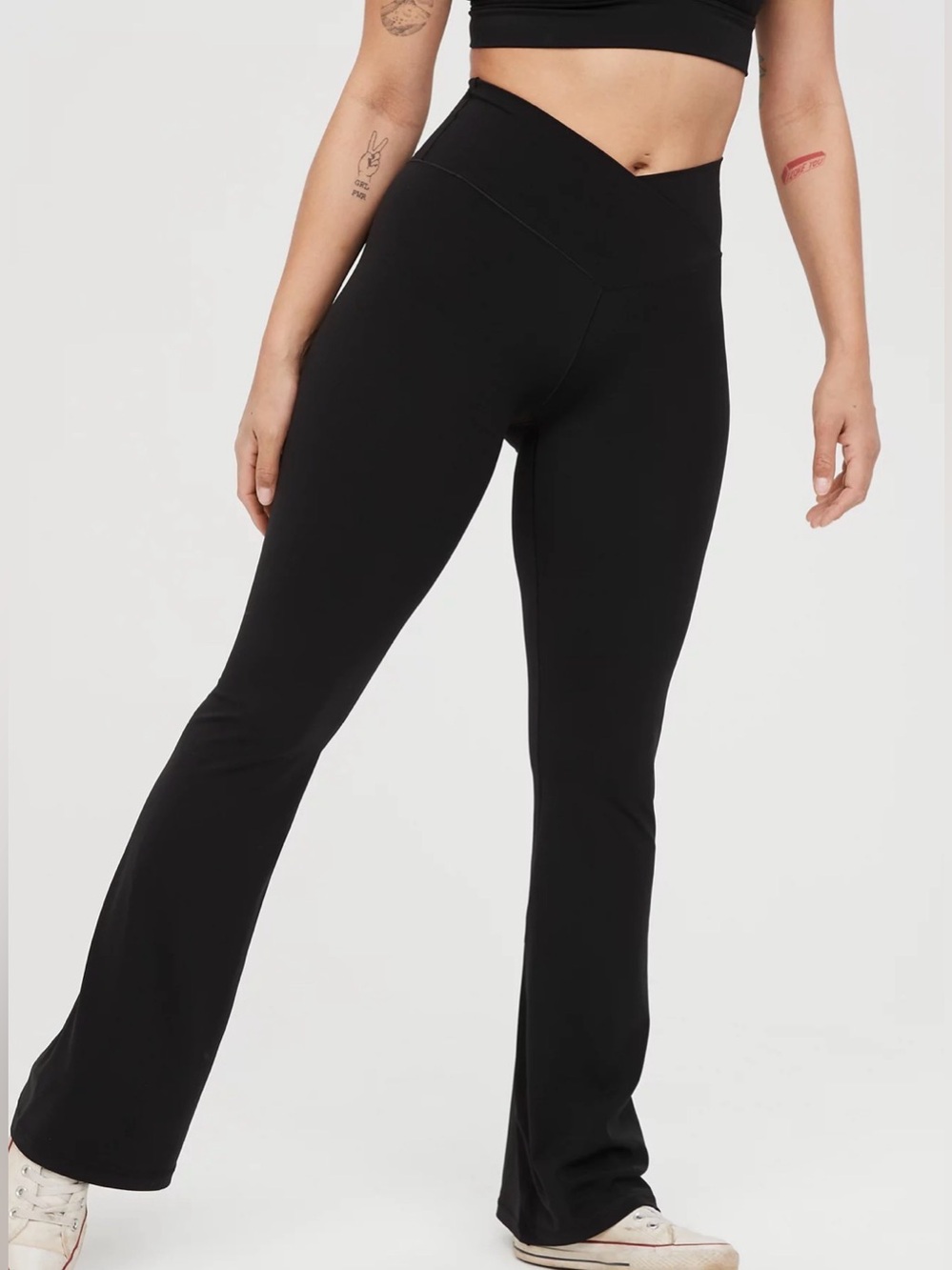 OFFLINE By Aerie Real Me High Waisted Crossover Flare Legging, size XXL